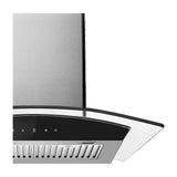 DRIJA Prisma Touch 76 Acero Extractor de Grasa | Tipo Chimenea | 3 Velocidades | Panel Táctil | 2 Filtros de Carbón | 2 Filtros de Acero | 500m3/H