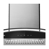 DRIJA Prisma Touch 76 Acero Extractor de Grasa | Tipo Chimenea | 3 Velocidades | Panel Táctil | 2 Filtros de Carbón | 2 Filtros de Acero | 500m3/H