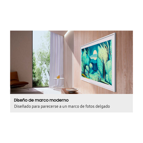 Samsung The Frame Televisor QLED Ultra HD 4K Quantum HDR Smart de 55" | Procesador NQ4 AI Gen2 | Matte Display Film | Marcos Personalizables | Art Mode