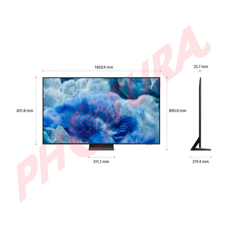 Samsung QN65Q8F Televisor QLED Ultra HD 4K Quantum HDR+ Smart de 65" | Procesador Q4 AI | Quantum Dot | 4K AI Upscaling | Motion Xcelerator | Q-Symphony | AirSlim