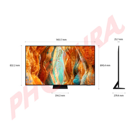 Samsung QN65QN70F Televisor Neo QLED Ultra HD 4K Neo Quantum HDR Smart de 65" | Procesador NQ4 AI Gen2 | Quantum Matrix Slim | 4K AI Upscaling | Motion Xcelerator 144Hz | Q-Symphony | AirSlim