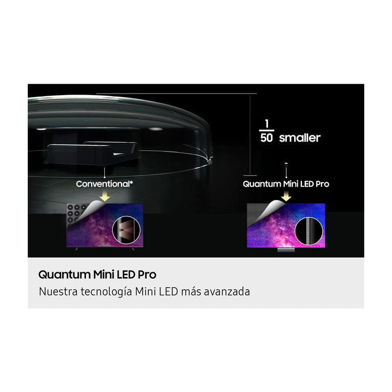 Samsung QN65QN90F Televisor Neo QLED Ultra HD 4K Neo Quantum HDR+ Smart de 65" |  Procesador NQ4 AI Gen3 | Quantum Matrix Plus | NeoSlim | 4K AI Upscaling Pro | Motion Xcelerator 165Hz | Q-Symphony