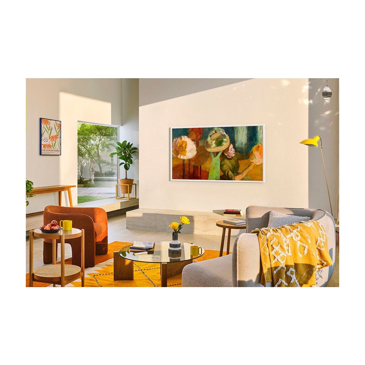 Samsung The Frame Televisor QLED Ultra HD 4K Quantum HDR Smart de 75" | Procesador NQ4 AI Gen2 | Matte Display Film | Marcos Personalizables | Art Mode