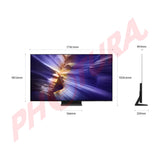Samsung QN77S90F Televisor OLED Ultra HD 4K OLED HDR+ Smart de 77" | Procesador NQ4 AI Gen3 | 4K AI Upscaling Pro | LaserSlim | Motion Xcelerator 144Hz