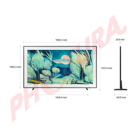 Samsung The Frame Televisor QLED Ultra HD 4K Quantum HDR Smart de 85" | Procesador NQ4 AI Gen2 | Matte Display Film | Marcos Personalizables | Art Mode