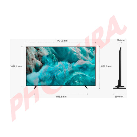 Samsung QN85Q7F Televisor QLED Ultra HD 4K Quantum HDR Smart de 85" | Procesador Q4 AI | Quantum Dot | 4K AI Upscaling | Motion Xcelerator | Q-Symphony