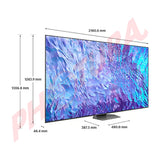 Samsung QN98Q80C Televisor QLED Ultra HD 4K Quantum HDR+ Smart de 98" | Procesador Neural Quantum 4K | Quantum Dot | Direct Full Array | Real Depth Enhancer | Motion Xcelerator Turbo+