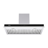 Drija Quadrato 76 Extractor de Grasa | Tipo Chimenea | 3 Velocidades | Panel Táctil | 2 Filtros de Carbón | 2 Filtros de Acero | 500m3/H | Acero