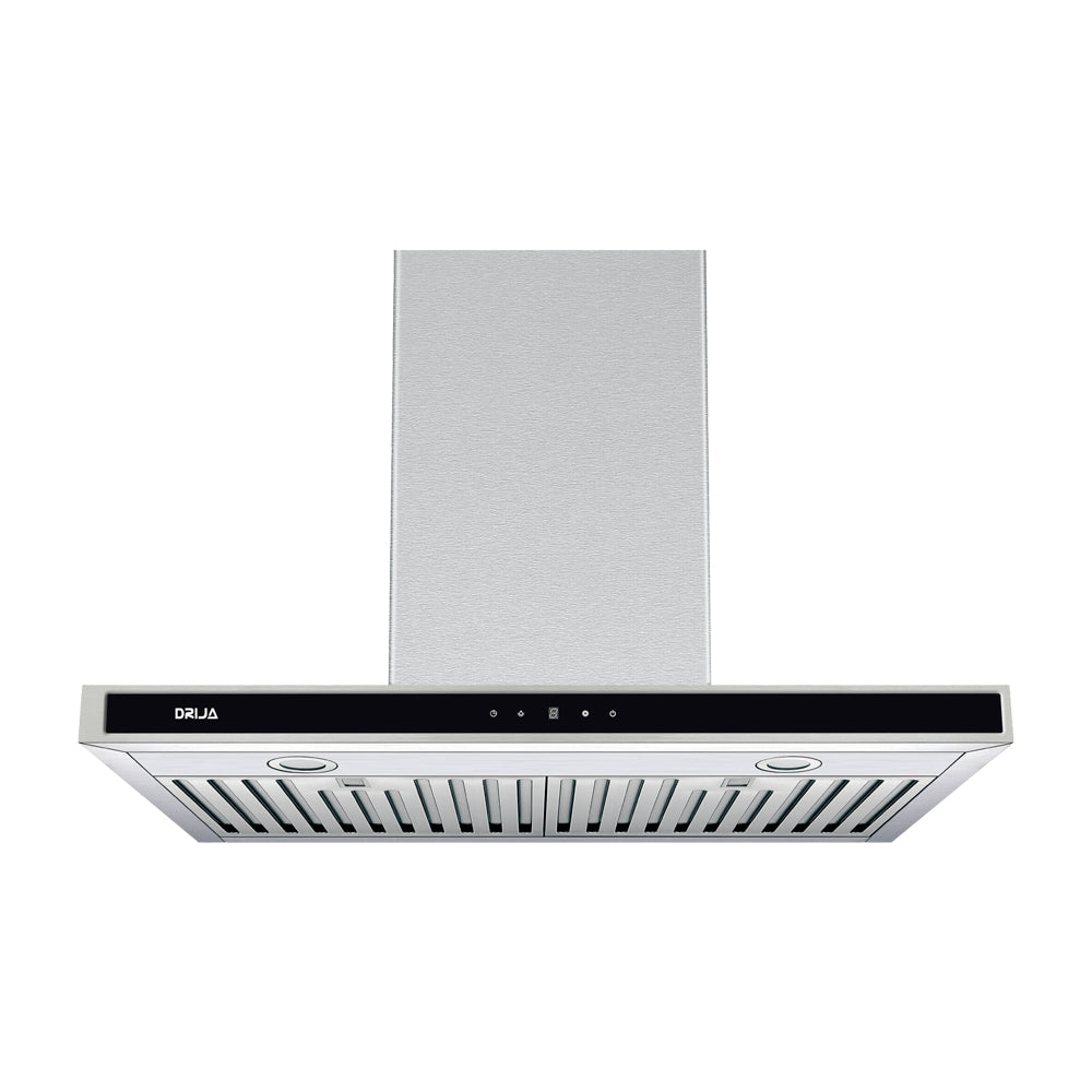Drija Quadrato 76 Extractor de Grasa | Tipo Chimenea | 3 Velocidades | Panel Táctil | 2 Filtros de Carbón | 2 Filtros de Acero | 500m3/H | Acero