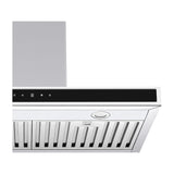 Drija Quadrato 76 Extractor de Grasa | Tipo Chimenea | 3 Velocidades | Panel Táctil | 2 Filtros de Carbón | 2 Filtros de Acero | 500m3/H | Acero