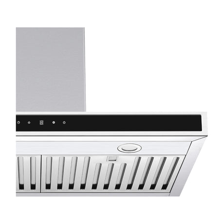 DRIJA Quadrato 76 Extractor de Grasa | Tipo Chimenea | 3 Velocidades | Panel Táctil | 2 Filtros de Carbón | 2 Filtros de Acero | 500m3/H | Acero