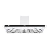 Drija Quadrato 90 Extractor de Grasa | Tipo Chimenea | 3 Velocidades | Panel Táctil | 2 Filtros de Carbón | 3 Filtros de Acero | 500m3/H | Acero