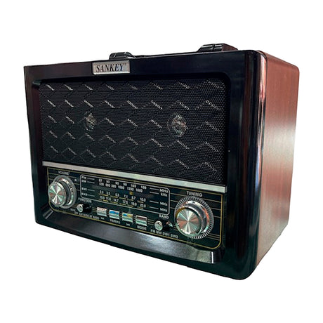 Sankey Radio Portátil | Sintonización FM | Asa Portable | Bluetooth | Negro