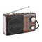 Sankey Radio Portátil | Sintonización FM | Correa Portable | Bluetooth | Marrón Oscuro