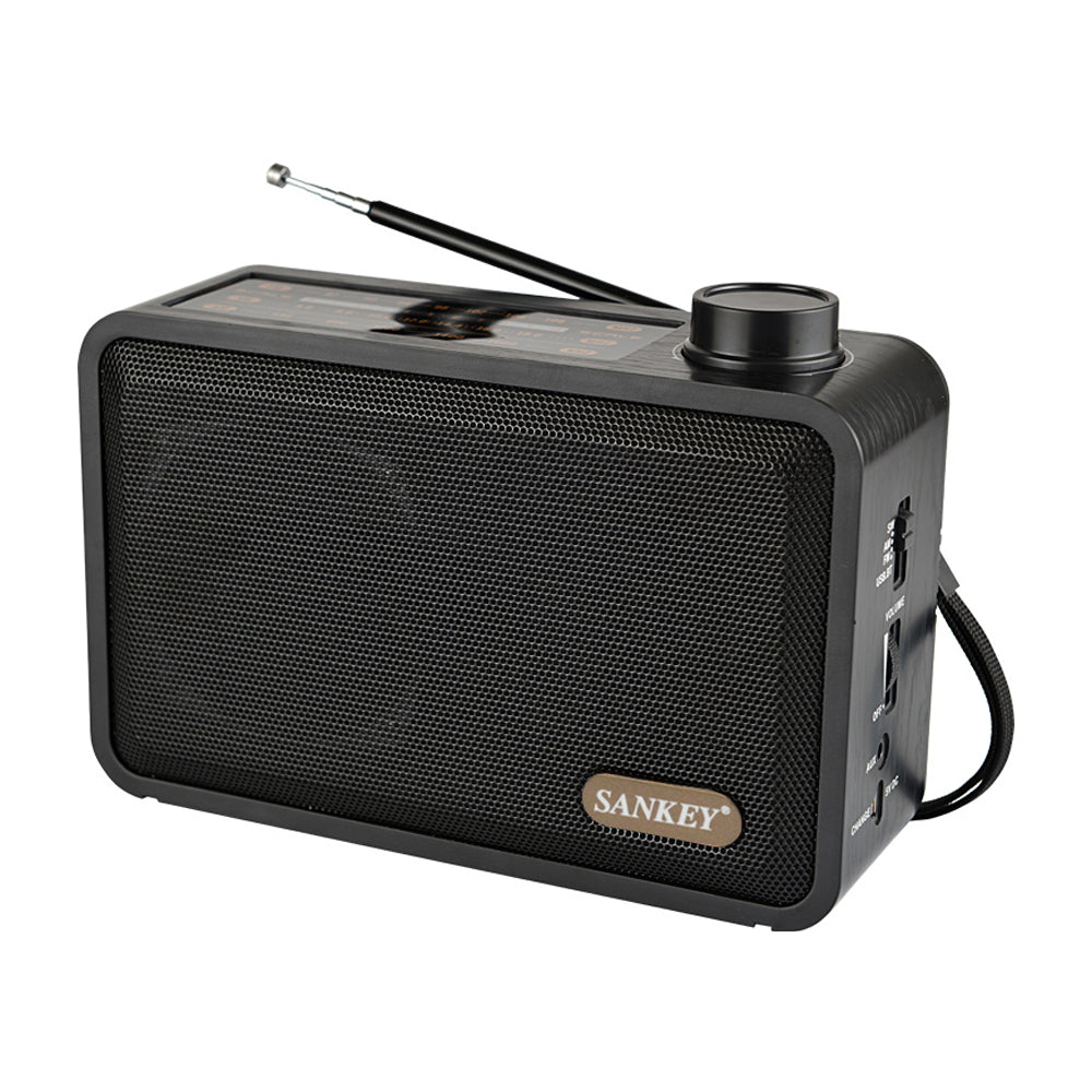 Sankey 504 Radio Portátil | FM | Bluetooth | Negro - Photura