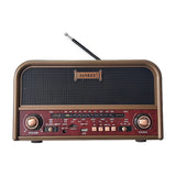 Sankey Radio Portátil | Sintonización FM | Bluetooth | Marrón