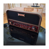 Sankey Radio Portátil | Sintonización FM | Bluetooth | Marrón