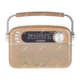 Sankey Radio Portátil | Sintonización FM | Asa Portable | Bluetooth | Dorado