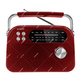 Sankey Radio Portátil | Sintonización FM | Asa Portable | Bluetooth | Rojo