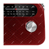 Sankey Radio Portátil | Sintonización FM | Asa Portable | Bluetooth | Rojo