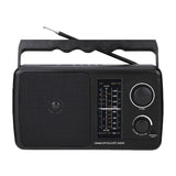 Sankey Radio Portátil | Sintonización FM | Mango Transportadora | Bluetooth | Negro
