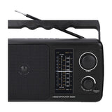 Sankey Radio Portátil | Sintonización FM | Mango Transportadora | Bluetooth | Negro