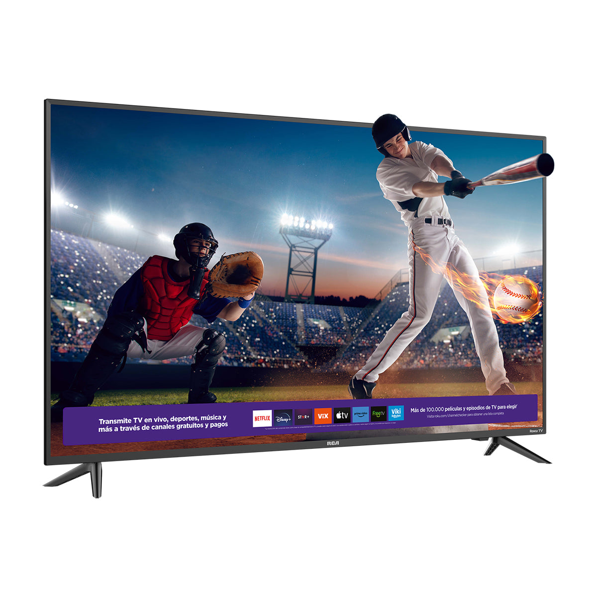 RCA Televisor LED Ultra HD 4K HDR Smart de 50" | Procesador ARM Cortex A53 Quad Core | Frameless Design | Dolby Audio | Roku TV