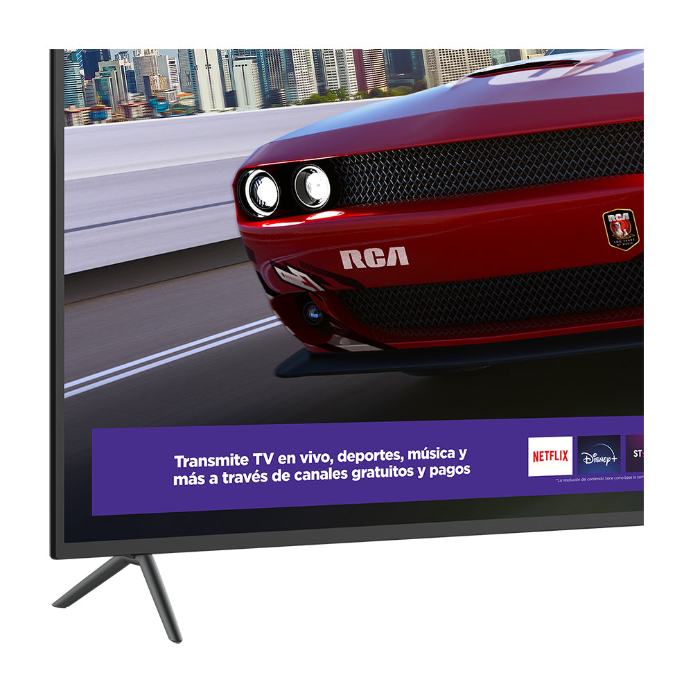 RCA Televisor LED Ultra HD 4K HDR Smart de 58" | Procesador ARM Cortex A53 Quad Core | Frameless Design | Dolby Audio | Roku TV