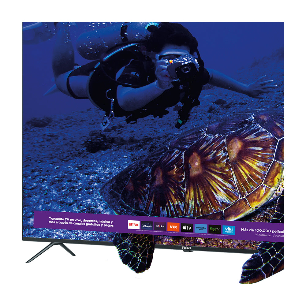 RCA Televisor LED Ultra HD 4K HDR Smart de 70" | Procesador ARM Cortex A53 Quad Core | Frameless Design | Dolby Audio | Roku TV