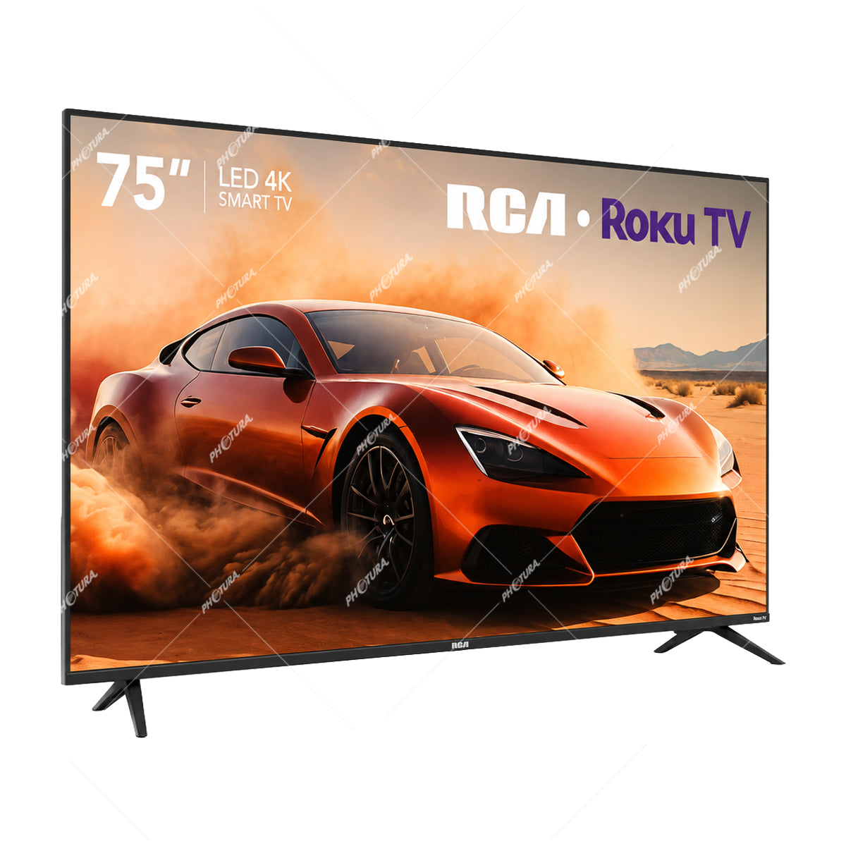 RCA Televisor LED Ultra HD 4K HDR Smart de 75" | Procesador ARM Cortex A53 Quad Core | Frameless Design | Dolby Audio | Roku TV