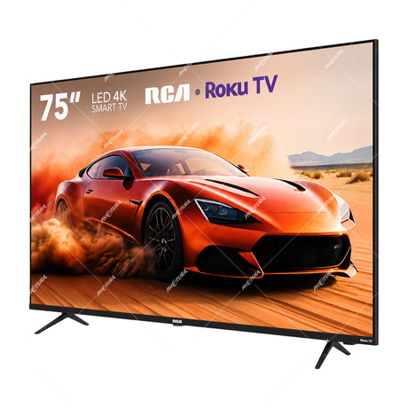 RCA Televisor LED Ultra HD 4K HDR Smart de 75" | Procesador ARM Cortex A53 Quad Core | Frameless Design | Dolby Audio | Roku TV