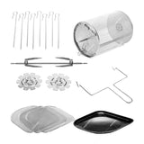 RCA Horno Freidora de Aire Digital 7-en-1 | 8 Funciones | Control de Temperatura | Antiadherente | Negro