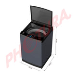 RCA Lavadora Automática de Carga Superior | Panel Digital | One Touch | Programable | Agitador | 13kg | Gris