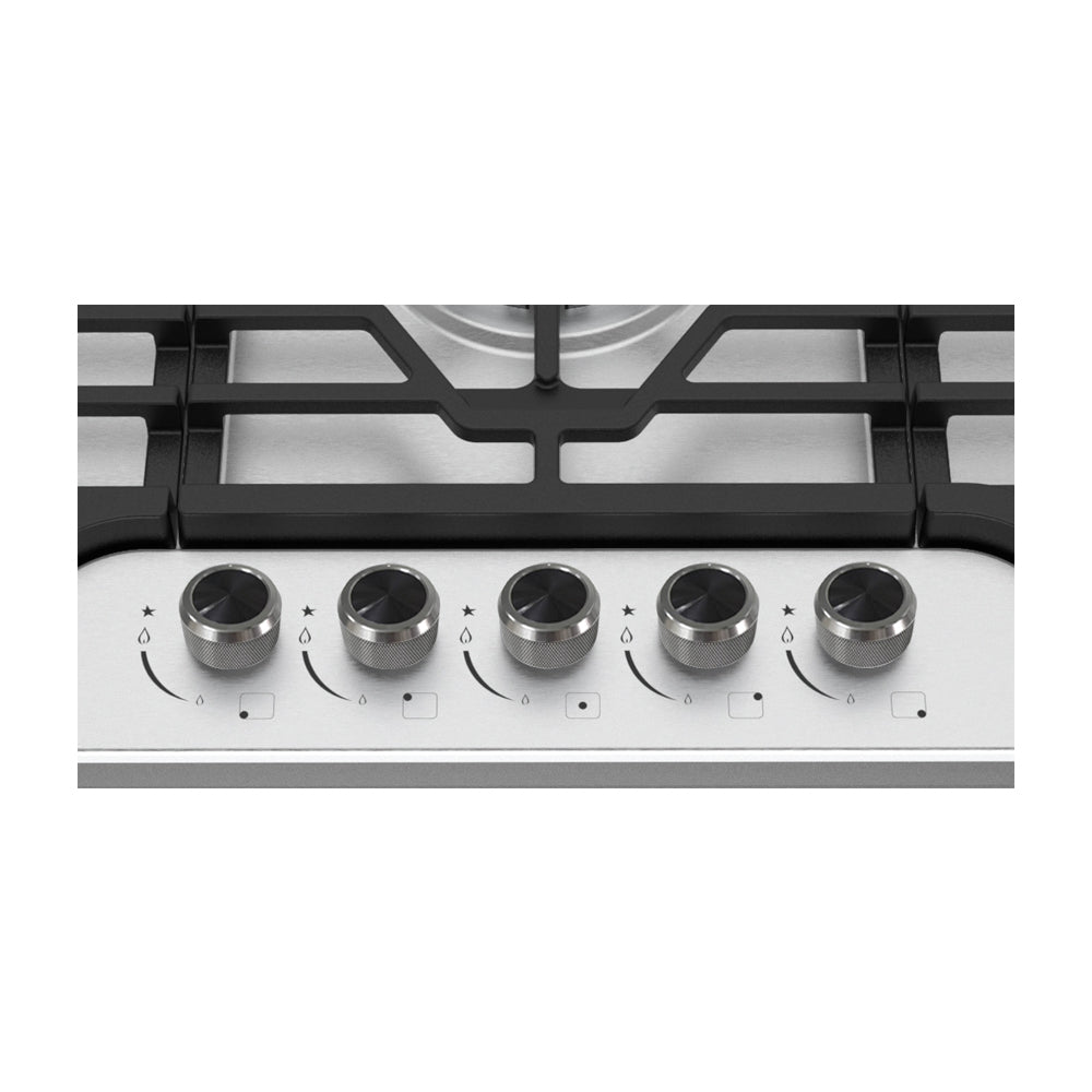 RCA Estufa Empotrable a Gas de Acero Inoxidable | 36” | 5 Quemadores | Encendido Eléctrico