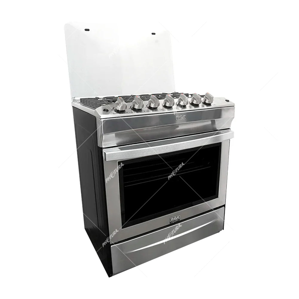 RCA Signature Estufa a Gas de Acero Inoxidable | Tapa | 30" | 6 Quemadores