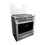 RCA Signature Estufa a Gas de Acero Inoxidable | Tapa | 30" | 6 Quemadores