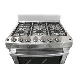 RCA Signature Estufa a Gas de Acero Inoxidable | Tapa | 30" | 6 Quemadores