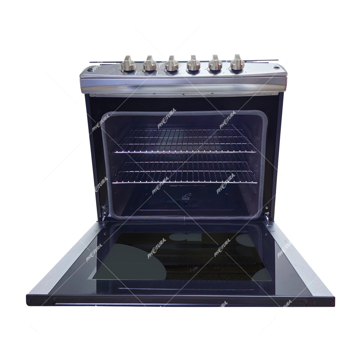 RCA Signature Estufa a Gas de Acero Inoxidable | Enc. Eléctrico | Tapa  | 30" | 5 Quemadores