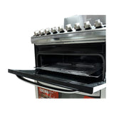 RCA Signature Estufa a Gas de Acero Inoxidable | Doble Horno | Air Fryer | Enc. Eléctrico | 30" | 5 Quemadores