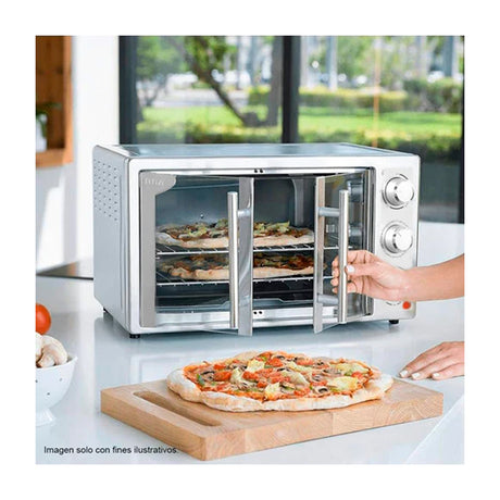 RCA Horno Eléctrico de 25L | Freidora de Aire | Convección | Estilo Francés | 1700W | Acero