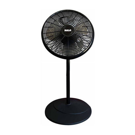 RCA Abanico de Pedestal Deluxe de 16" | 3 Velocidades | Negro