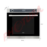 RCA ICON Horno Multifuncional Empotrable a Gas | 24" | Puerta de Triple Vidrio | Sistema de Convección