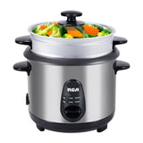 RCA Olla Arrocera de 1.8L | Interior Antiadherente Extraíble | Plateado