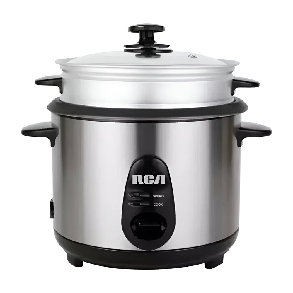 RCA Olla Arrocera de 2.8L | Interior Antiadherente Extraíble | Plateado