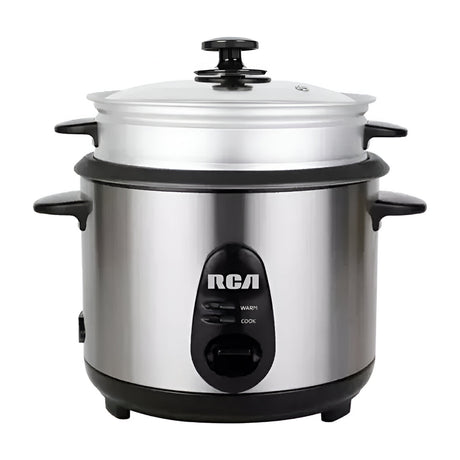 RCA Olla Arrocera de 2.8L | Interior Antiadherente Extraíble | Plateado