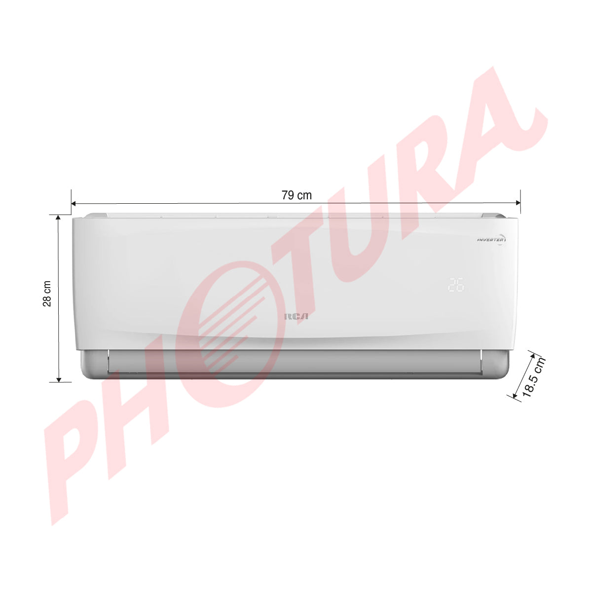 RCA Aire Acondicionado Split Inverter +Plus 12,000 BTU | SEER 18 | WiFi | Compatible con Google Assistant & Amazon Alexa | Función Health | Limpieza Automática | 220V