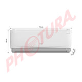 RCA Aire Acondicionado Split Inverter +Plus 12,000 BTU | SEER 18 | WiFi | Compatible con Google Assistant & Amazon Alexa | Función Health | Limpieza Automática | 220V