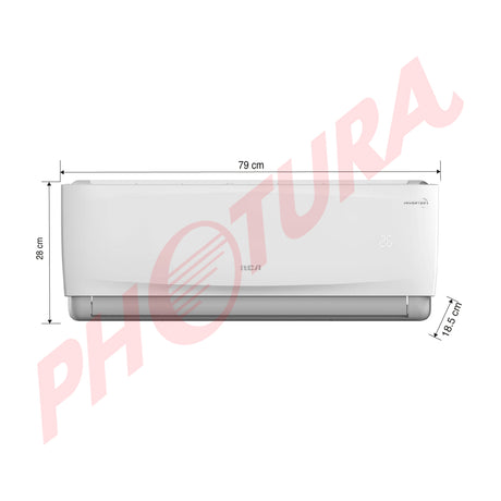RCA Aire Acondicionado Split Inverter +Plus 12,000 BTU | SEER 18 | WiFi | Compatible con Google Assistant & Amazon Alexa | Función Health | Limpieza Automática | 220V