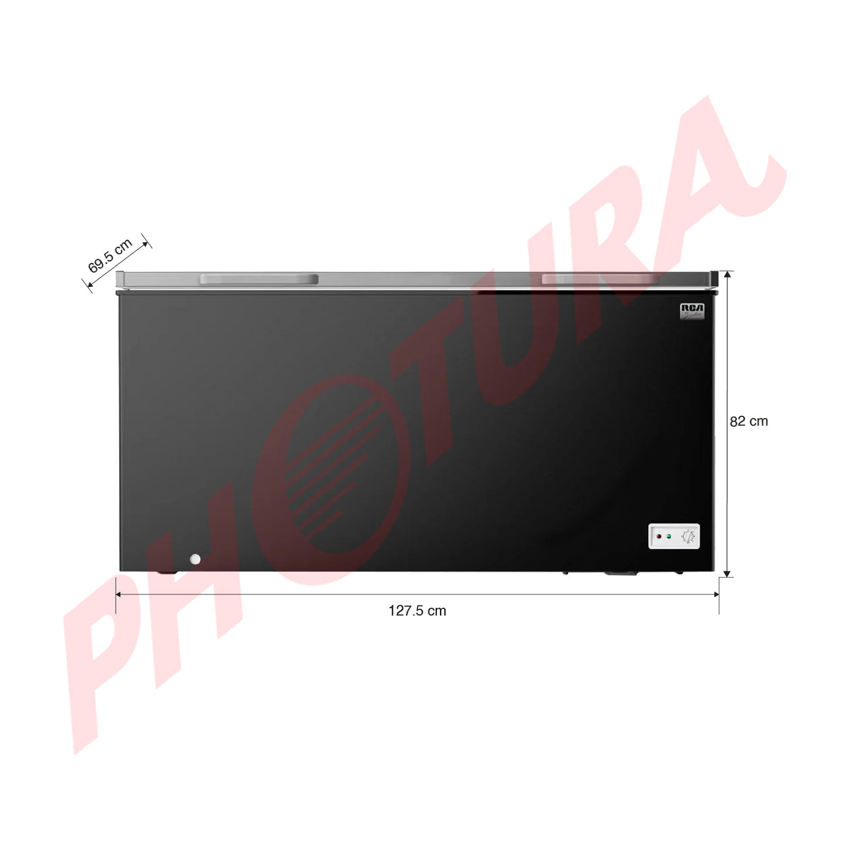 RCA Congelador Horizontal de 15.2p3 | Negro