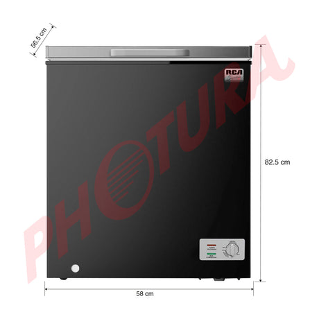 RCA Signature Congelador Horizontal de 3.6p3 | Negro